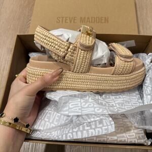 Steve madden bigmona natural raffia